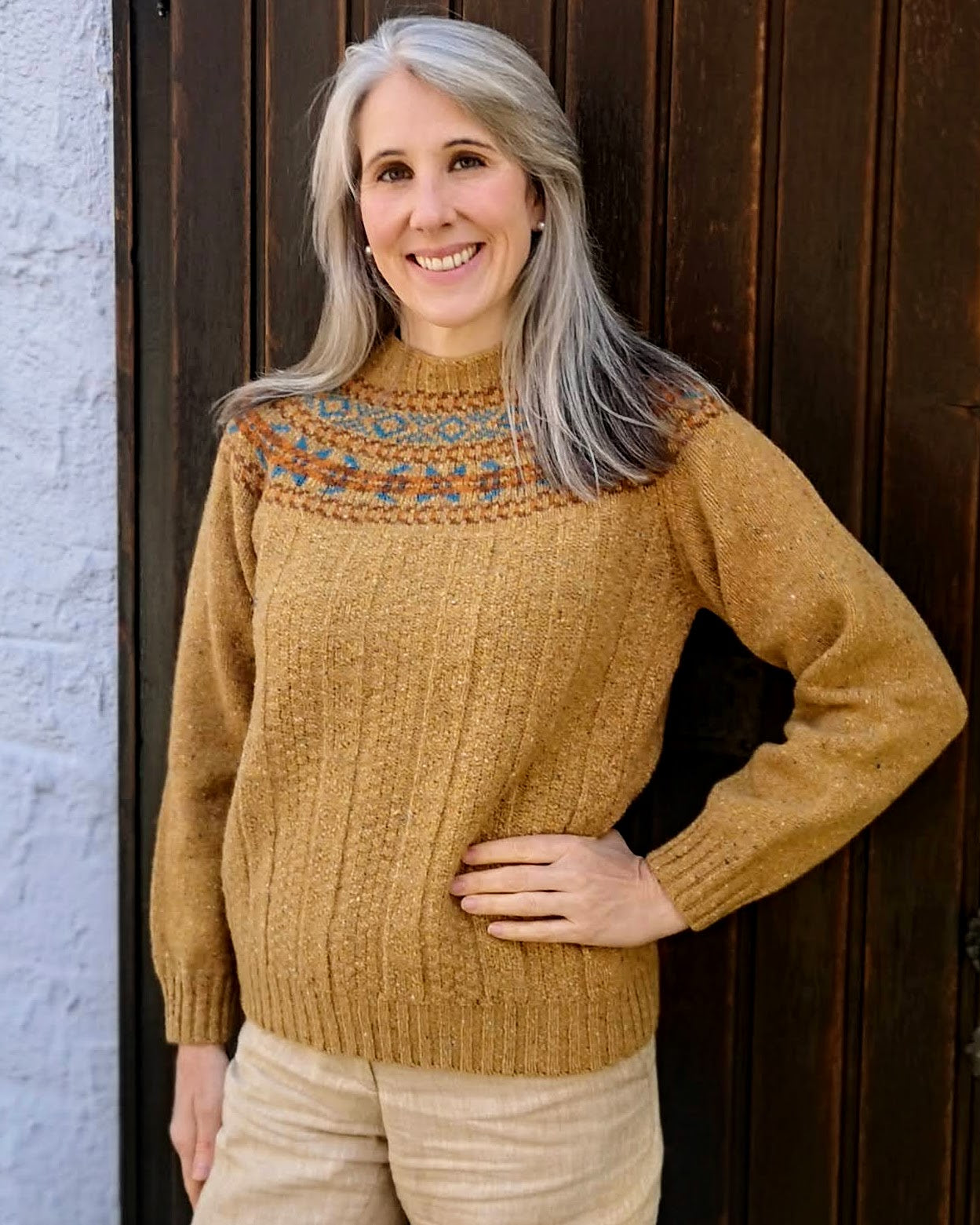Harley Women's Pullover Barra Fair Isle & Zopfmuster Damenpullover 2023