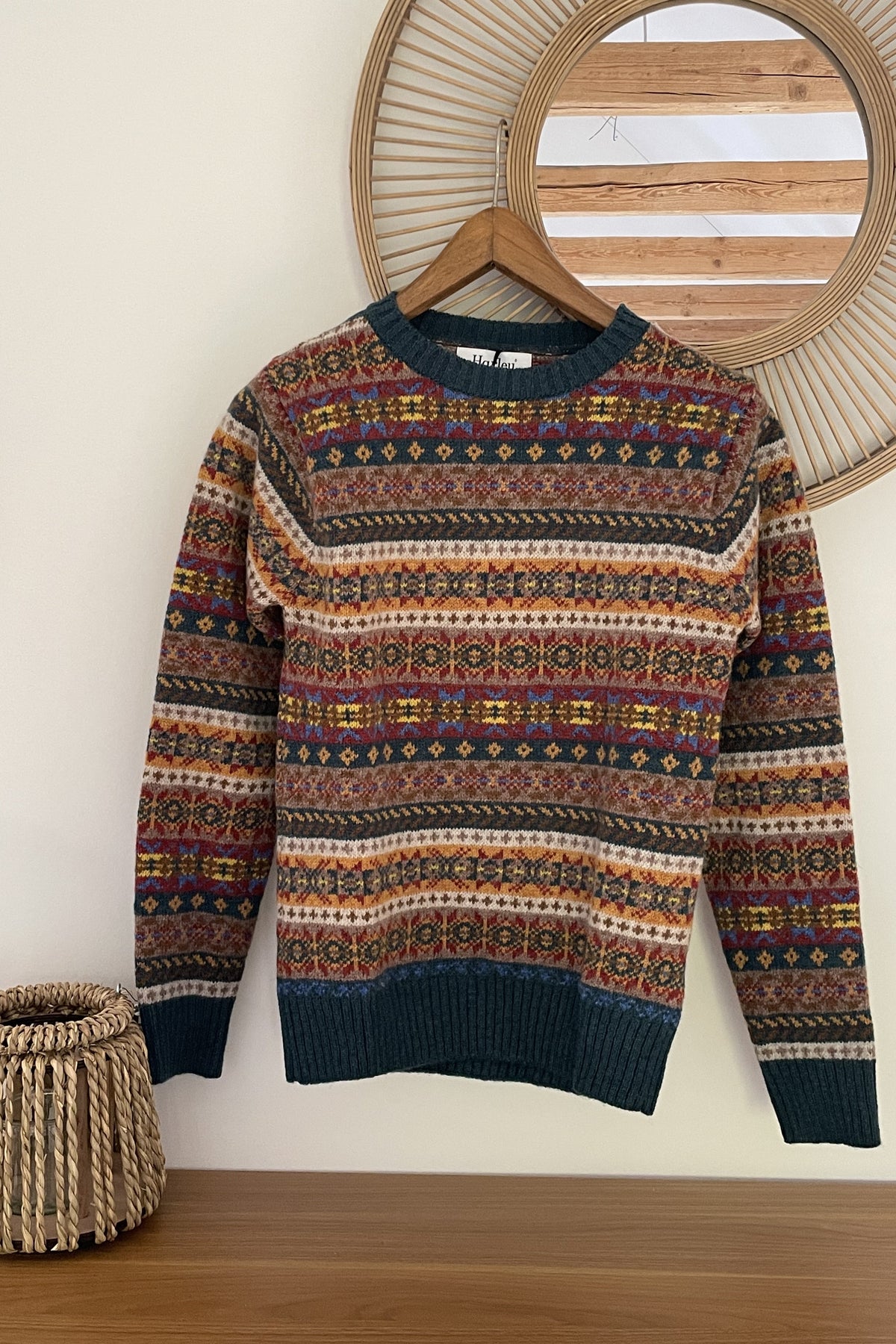 Harley M3574 Men's All Over Fair Isle Pullover
