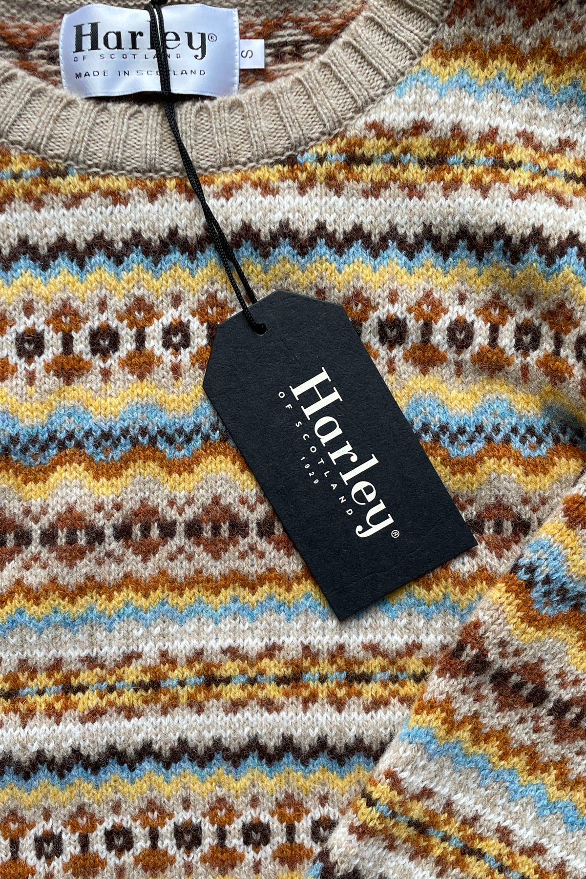 Harley Ladies Sweater Cameo L5326 Fair Isle