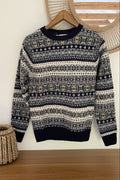 Harley M3574 Men's All Over Fair Isle Pullover