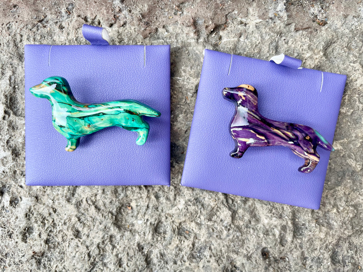 Heathergems Dachshund Brooch HB24