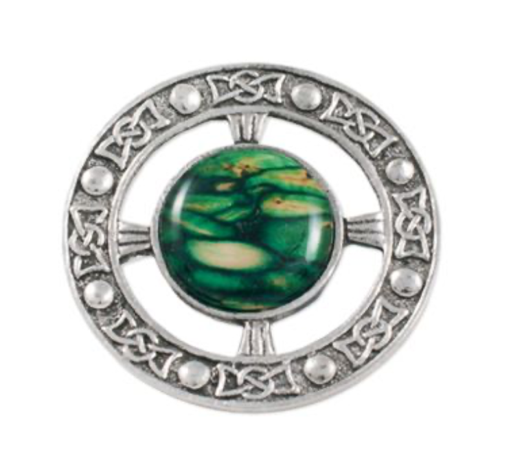 Heathergems Pewter Plaid Brooch HB50