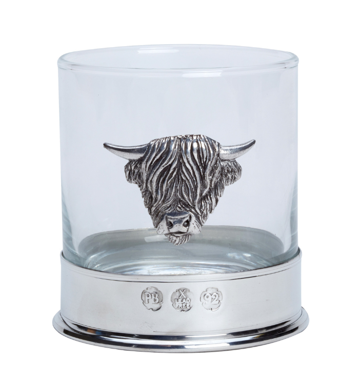 Whisky Glass Tumbler - Highland Cow WGH