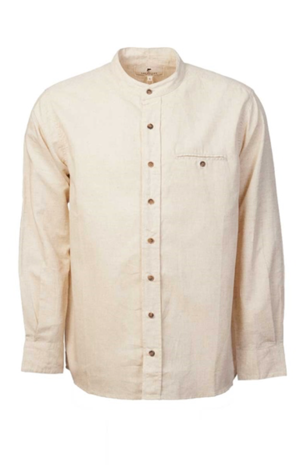 Lee Valley LN7 Grandfather Shirt Linen Natural