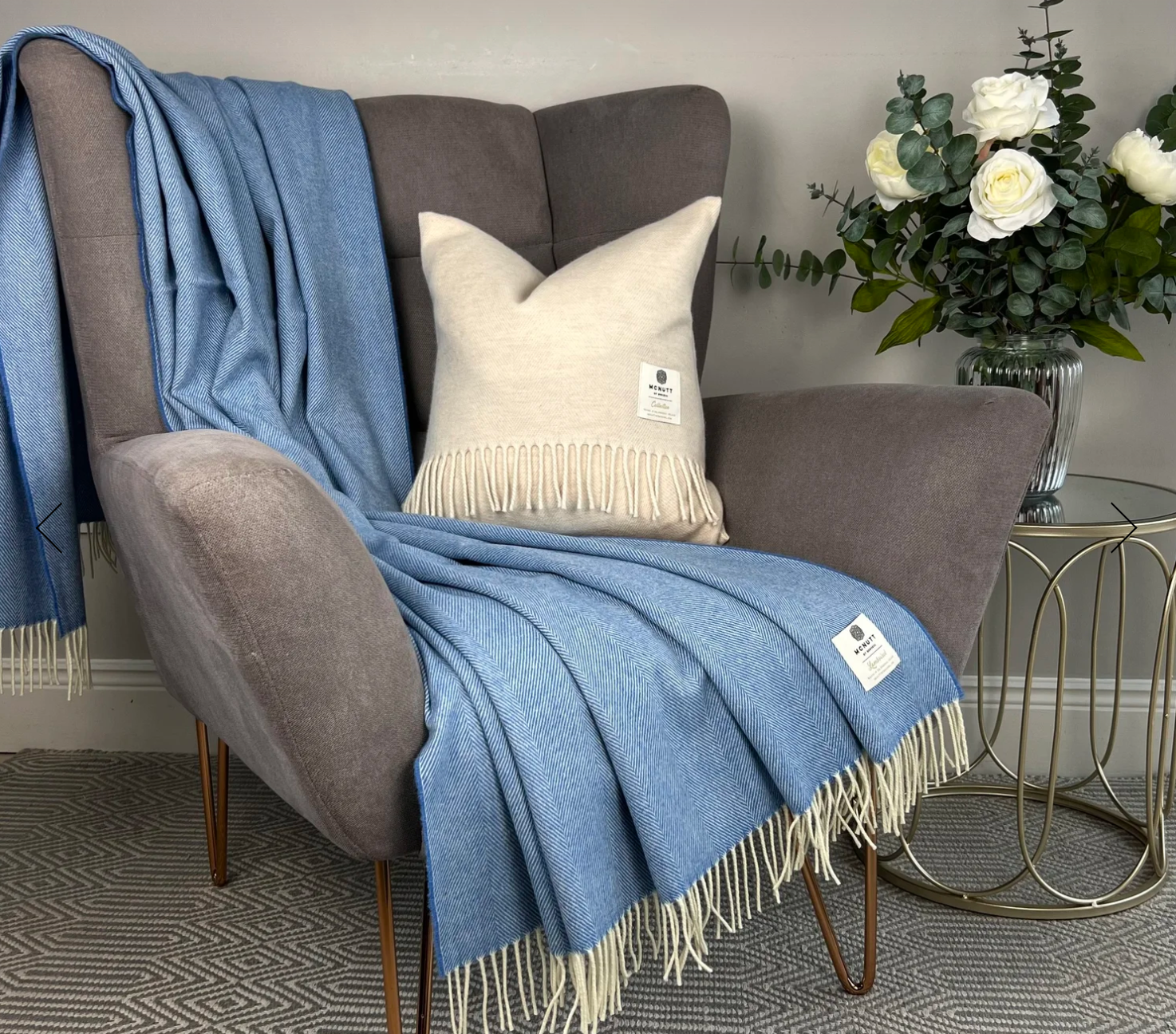 McNutt Collection Supersoft Herringbone Throws