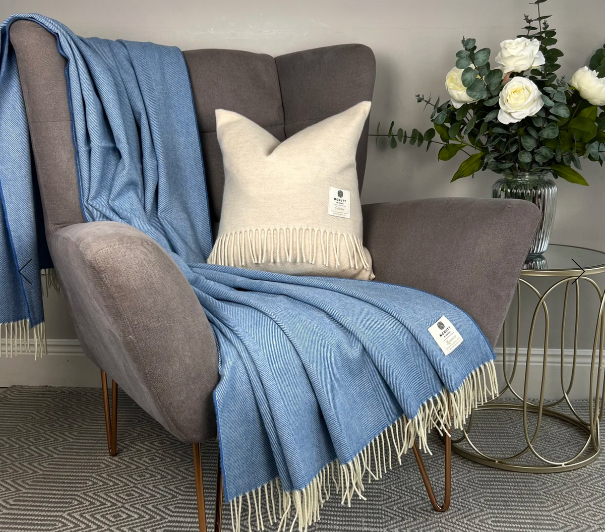 McNutt Lambswool Herringbone Throws