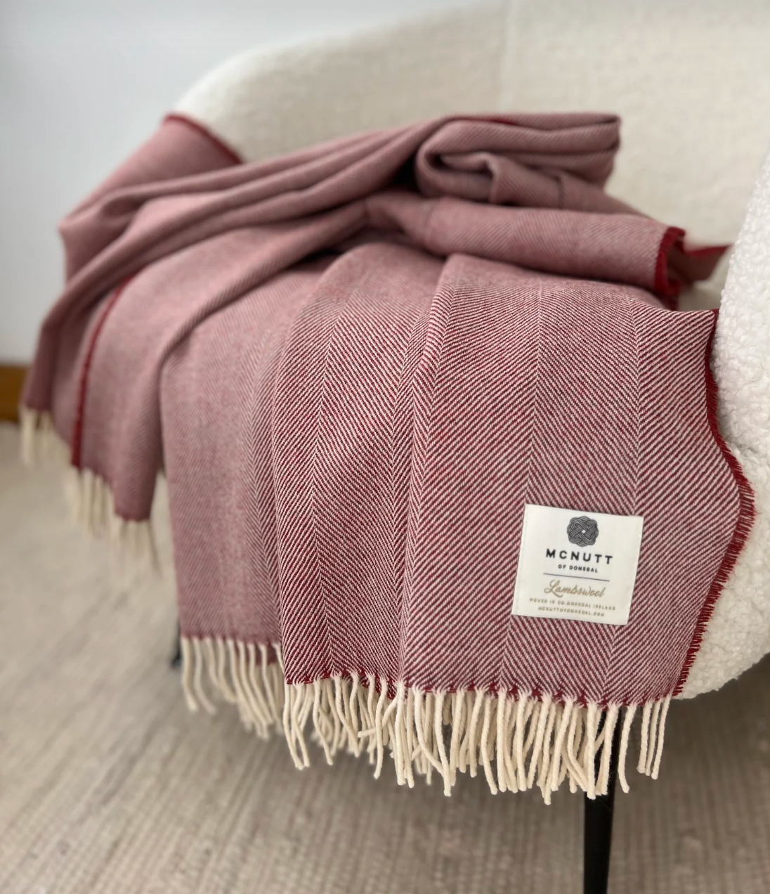 McNutt Collection Supersoft Herringbone Throws