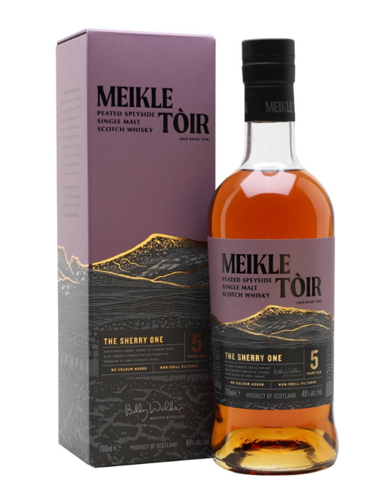 Meikle Toir 5 y.o.  The Sherry One- Heavily peated