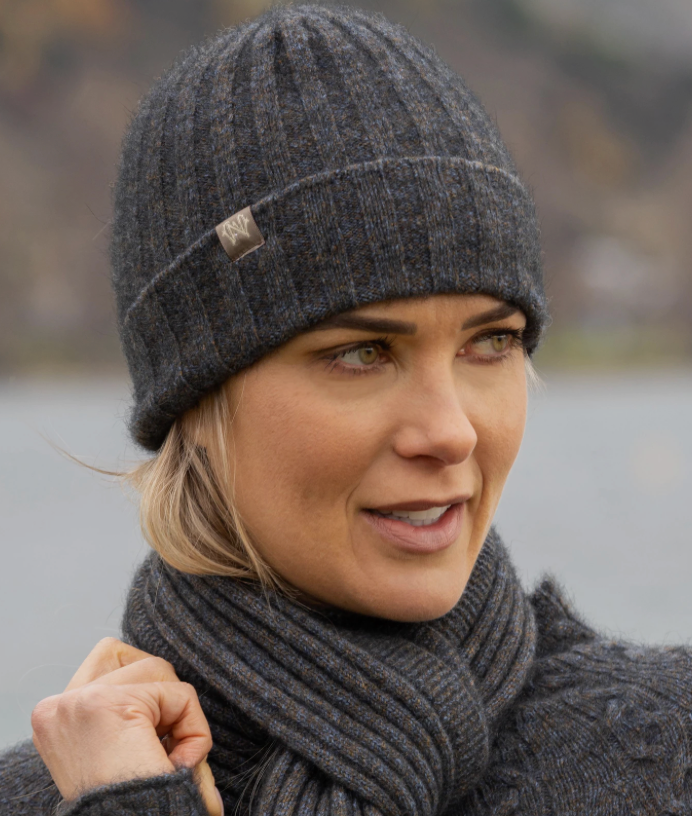 Noble Wilde Beanie Rib Possum-Merino