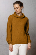 Noble Wilde Ladies Pullover Moss Stitch Cowl Possum-Merino