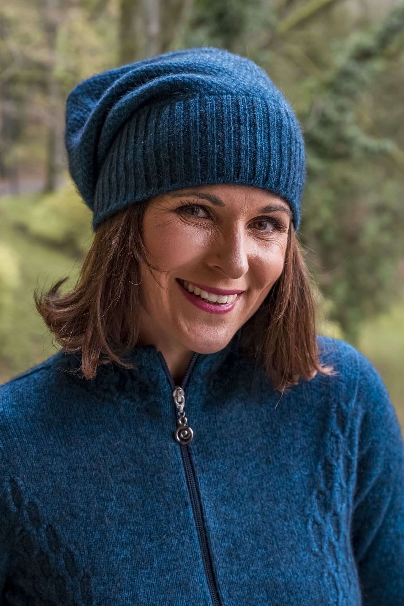 Noble Wilde Beanie Moss Baggie Possum-Merino