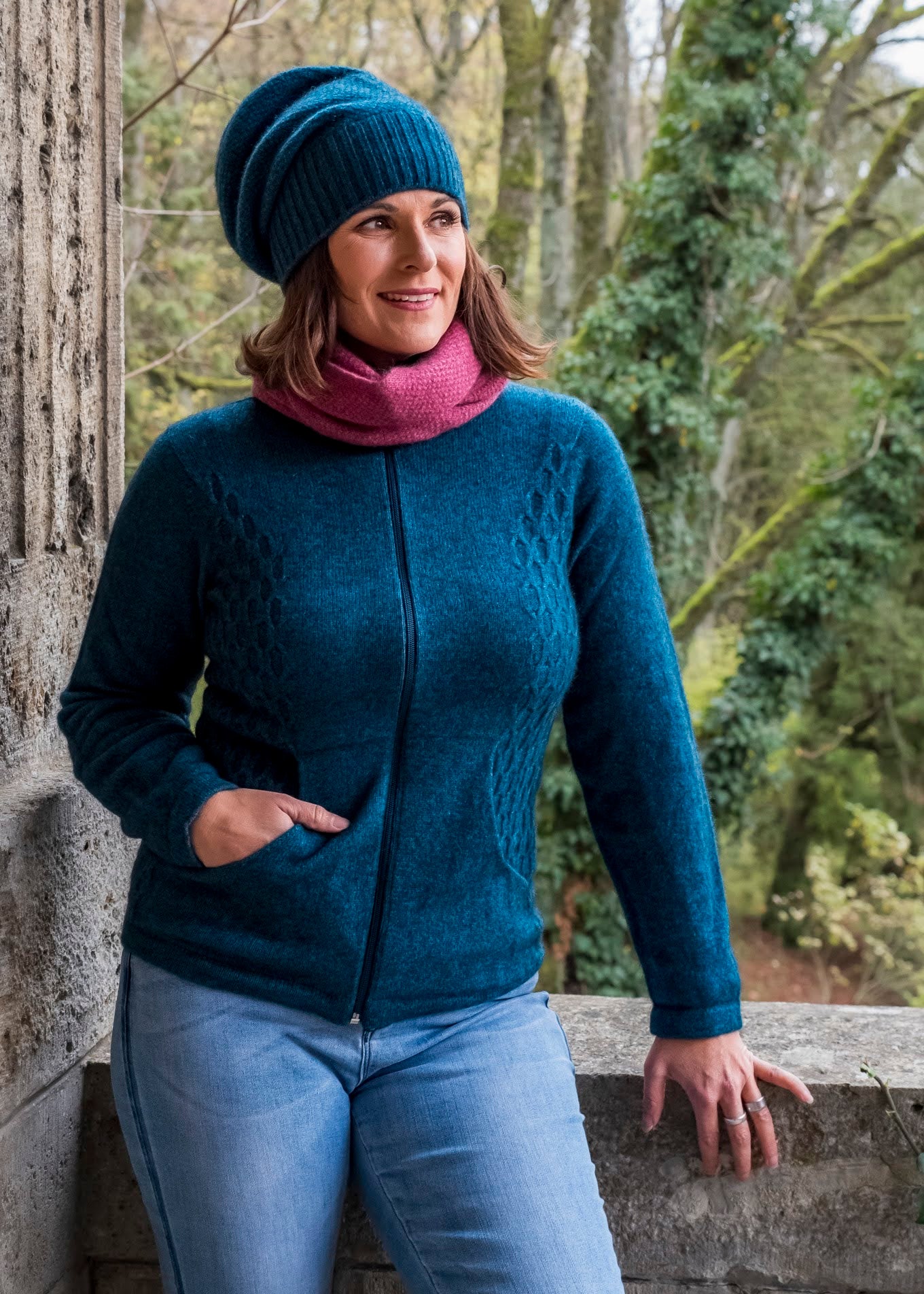 Noble Wilde Beanie Moss Baggie Possum-Merino