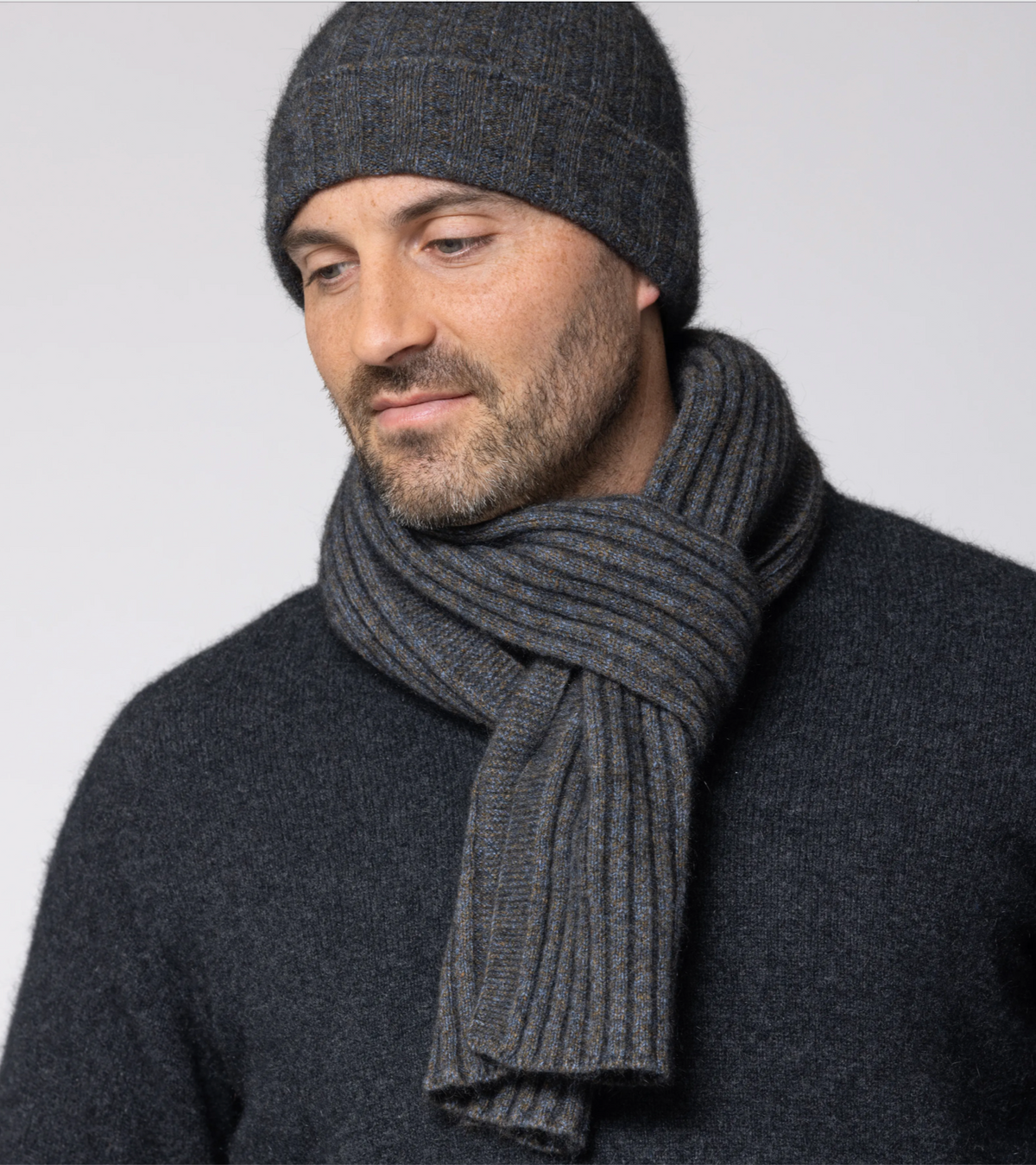 Noble Wilde Scarf Rib Possum-Merino