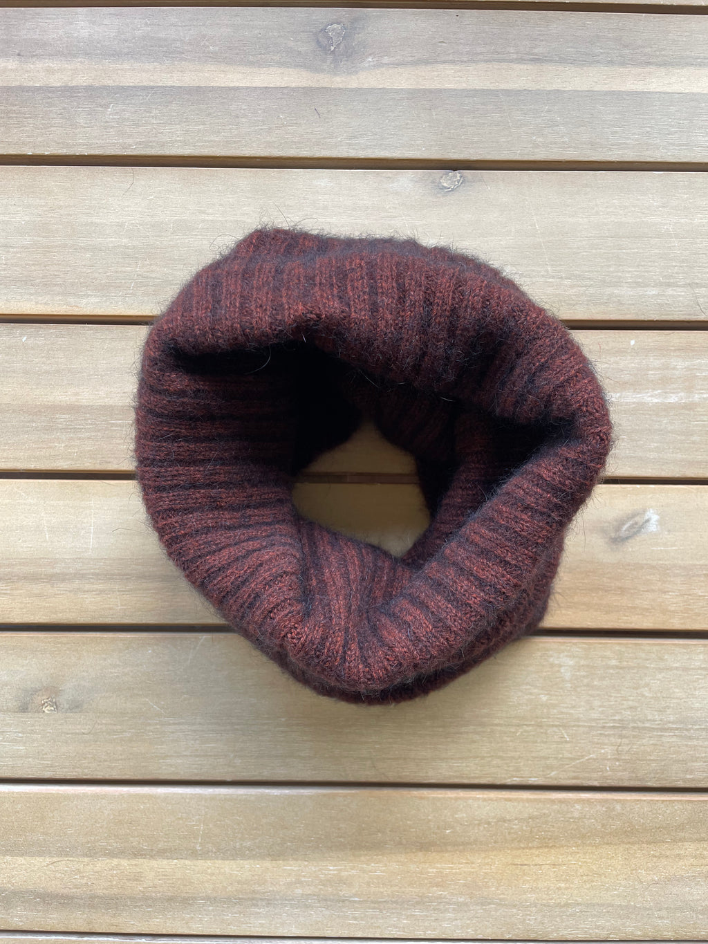 Noble Wilde Loop Neck Warmer ribbed Possum-Merino