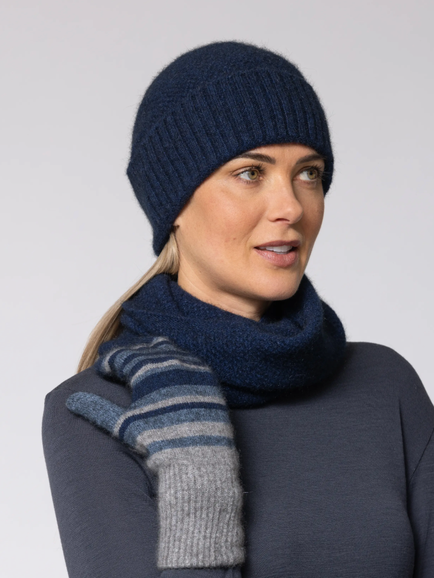 Noble Wilde Beanie Moss Baggie Possum-Merino