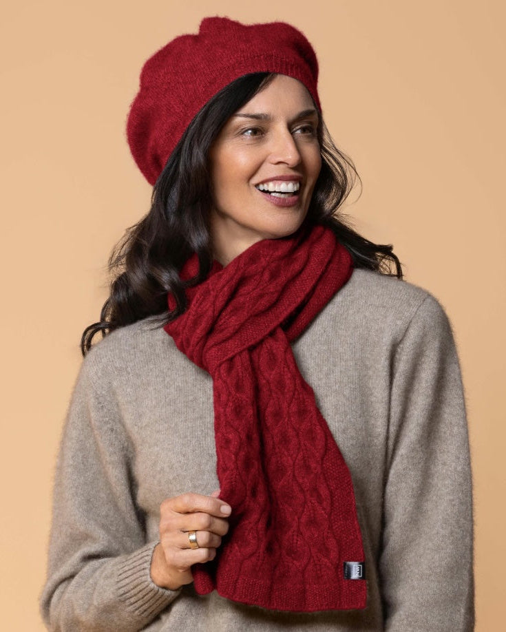 Noble Wilde Scarf Leaf Possum-Merino -5 Farben