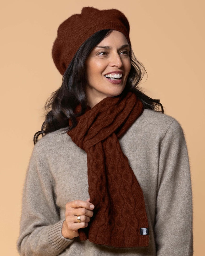Noble Wilde Scarf Leaf Possum-Merino -5 Farben