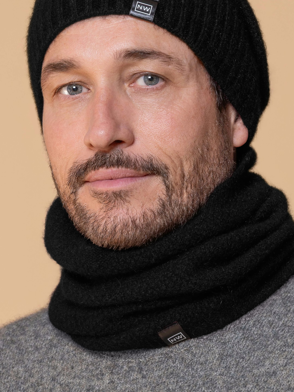 Noble Wilde Loop Neck Warmer Moss Possum-Merino