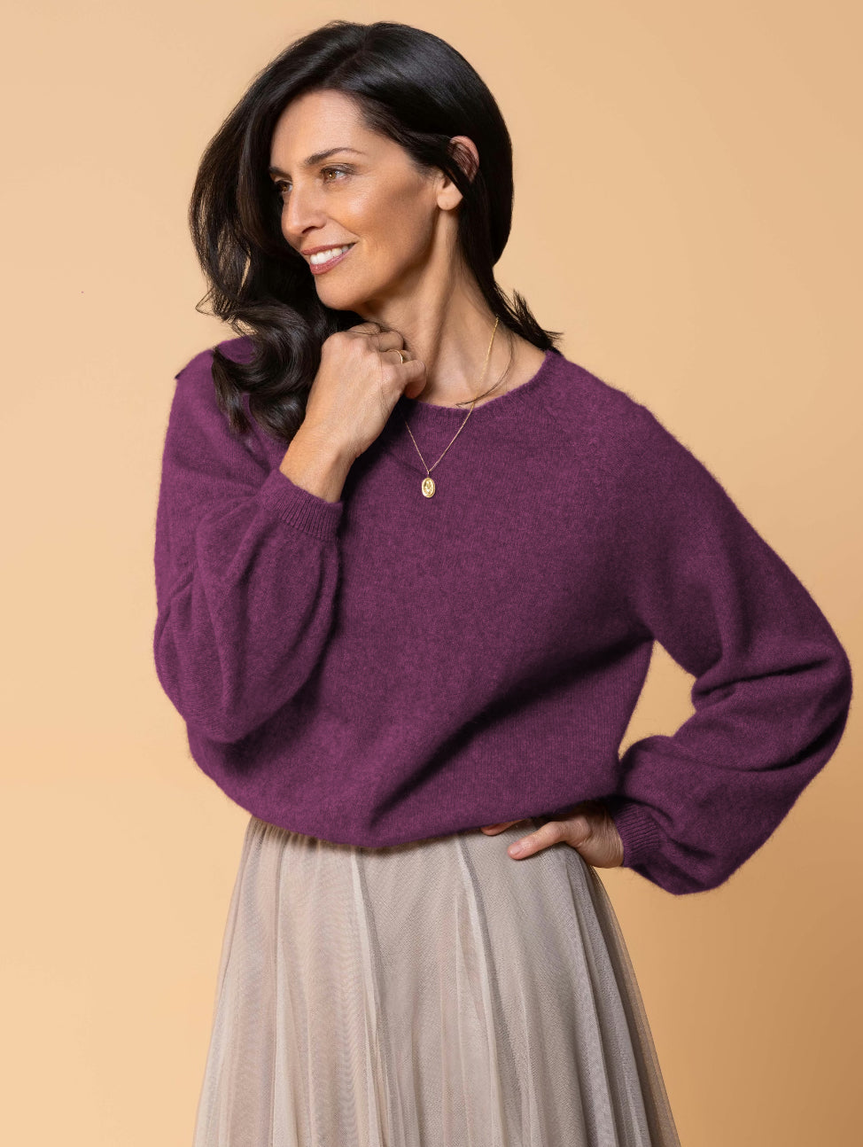 Noble Wilde Women's Pullover Bellow Sleeve Twilight