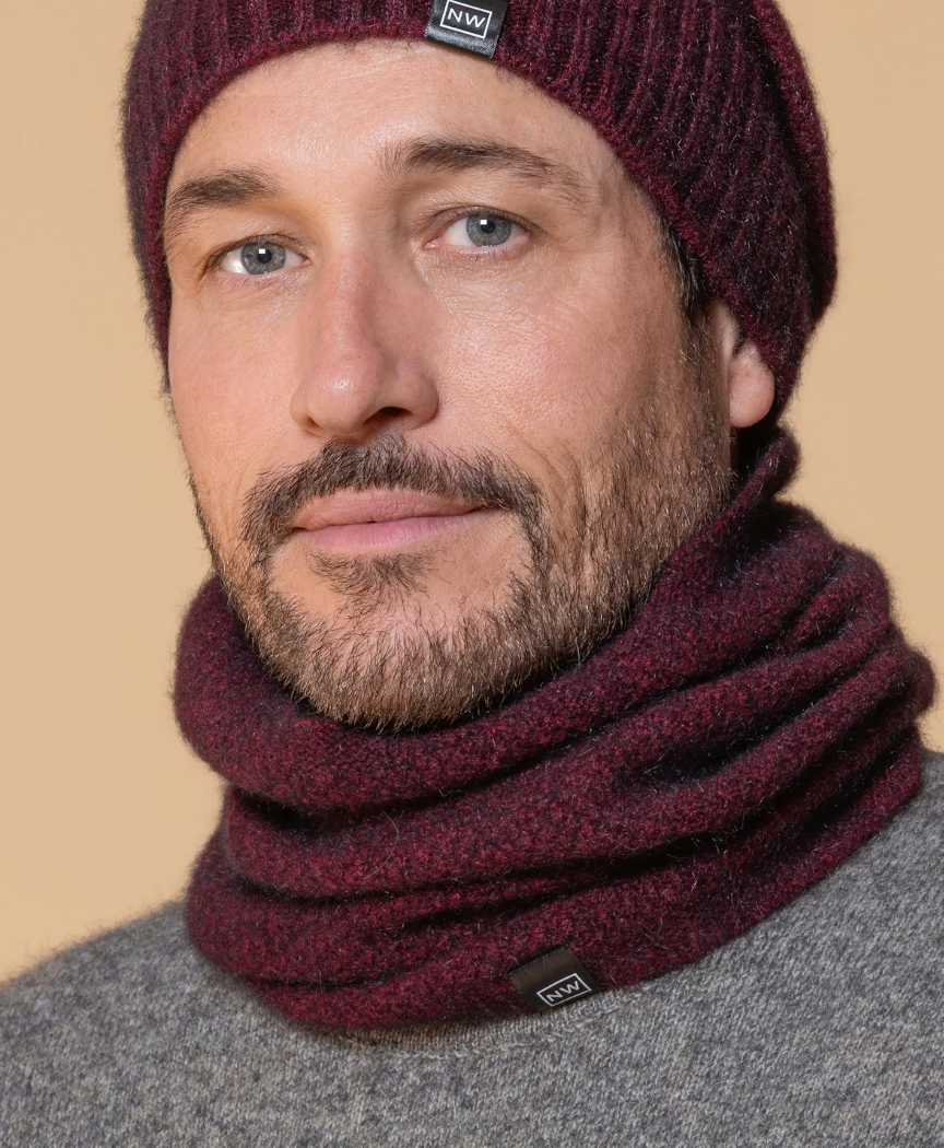 Noble Wilde Loop Neck Warmer Moss Possum-Merino