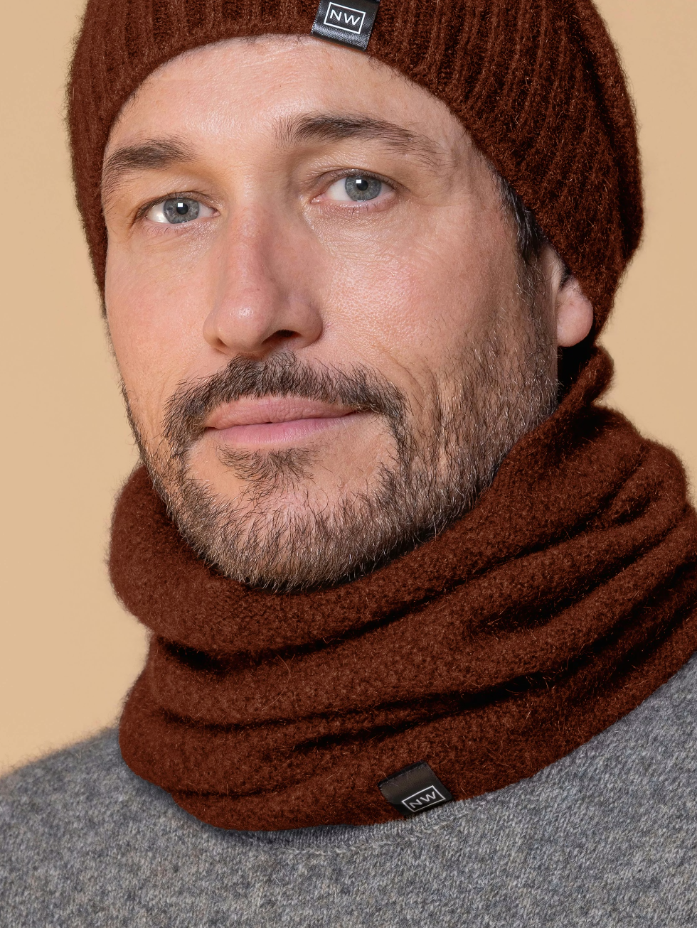 Noble Wilde Loop Neck Warmer Moss Possum-Merino