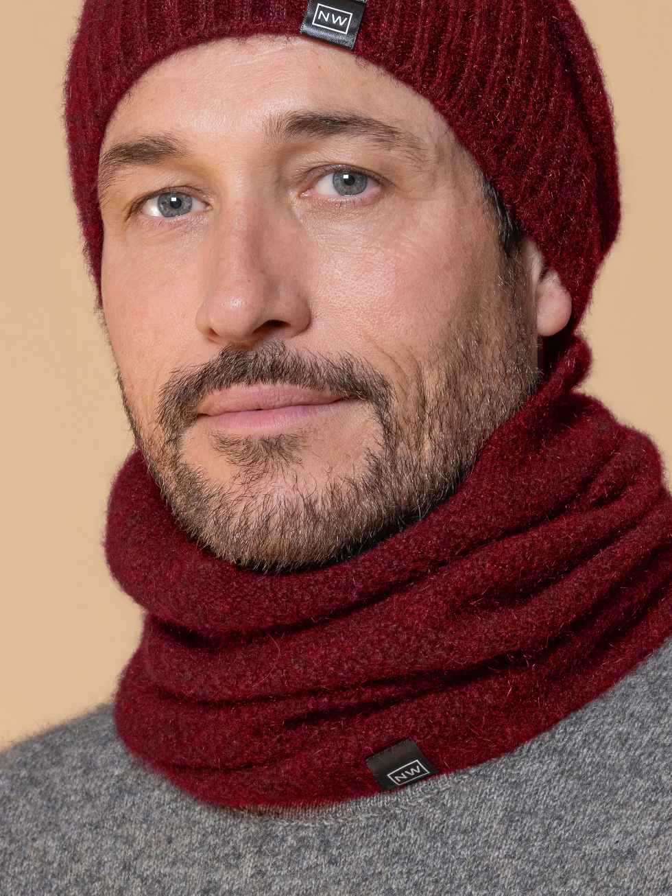 Noble Wilde Loop Neck Warmer Moss Possum-Merino