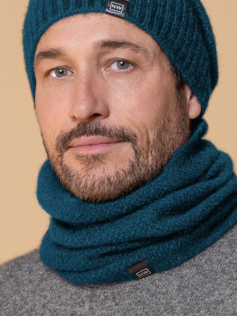 Noble Wilde Loop Neck Warmer Moss Possum-Merino