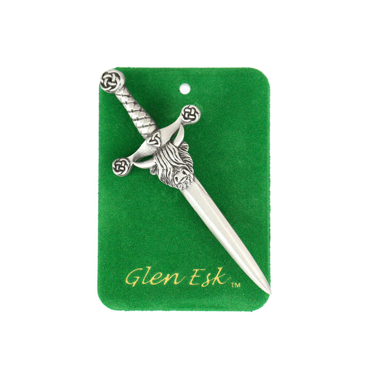 Glen Esk Kilt Pin Highland Coo
