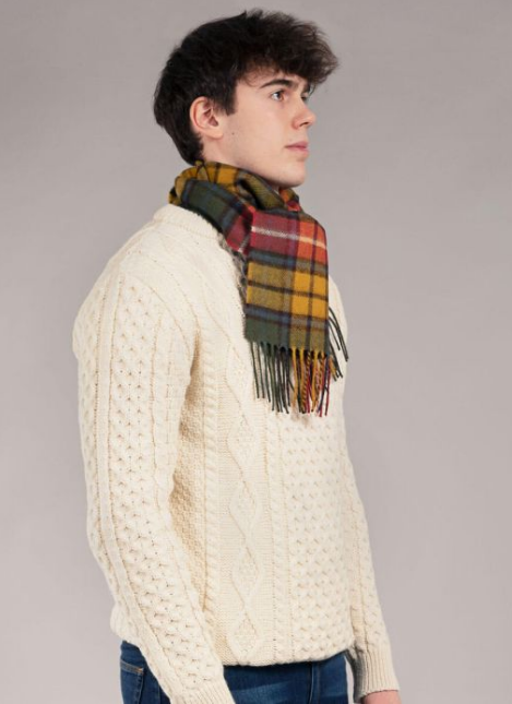 Lochcarron Tartan Scarf Buchanan Antique