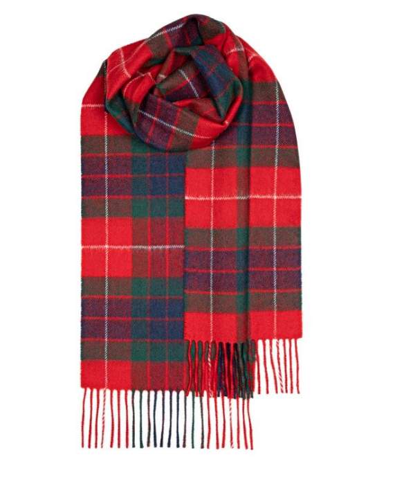 Lochcarron Tartan Scarf Fraser Red Modern