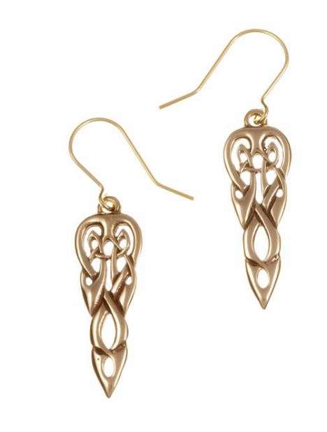 St. Justin BZE61 Merlin’s spear drop earrings – bronze