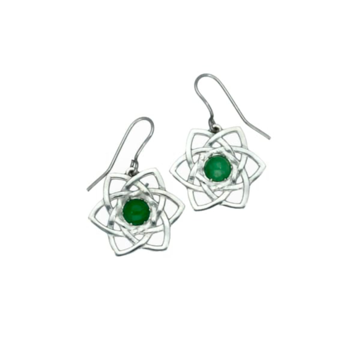 St. Justin PE2098 -Eternal Love Jade Drop Earrings