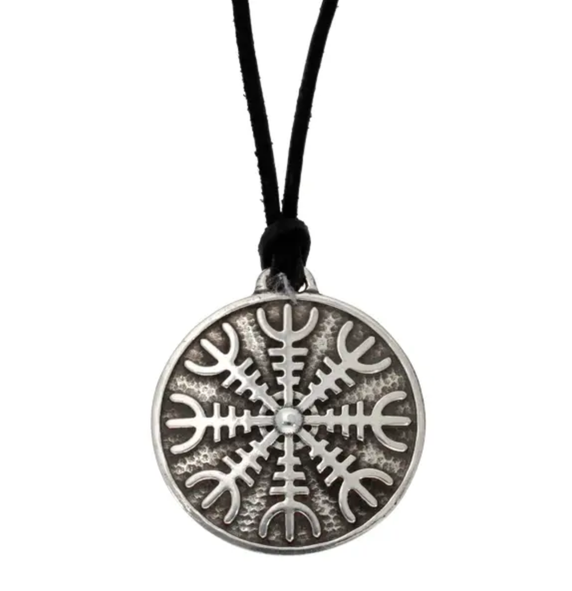 St. Justin PN1024 - Helm of Awe Pendant Pewter