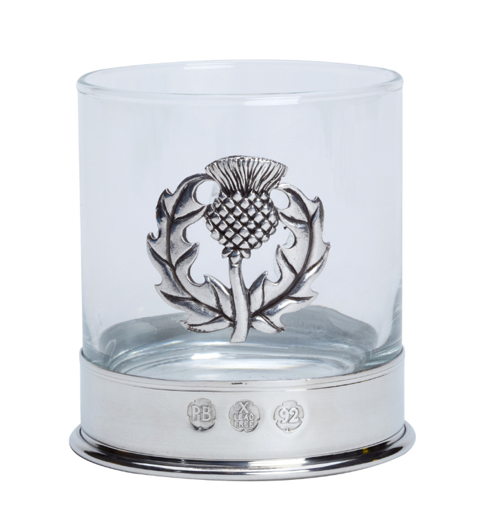 Whisky Glass Tumbler - Thistle WGTH