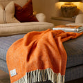 Tweedmill Throw Lifestyle Blanket - Cinnamon Fishbone