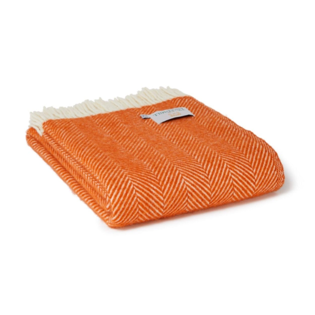 Tweedmill Throw Lifestyle Blanket - Cinnamon Fishbone