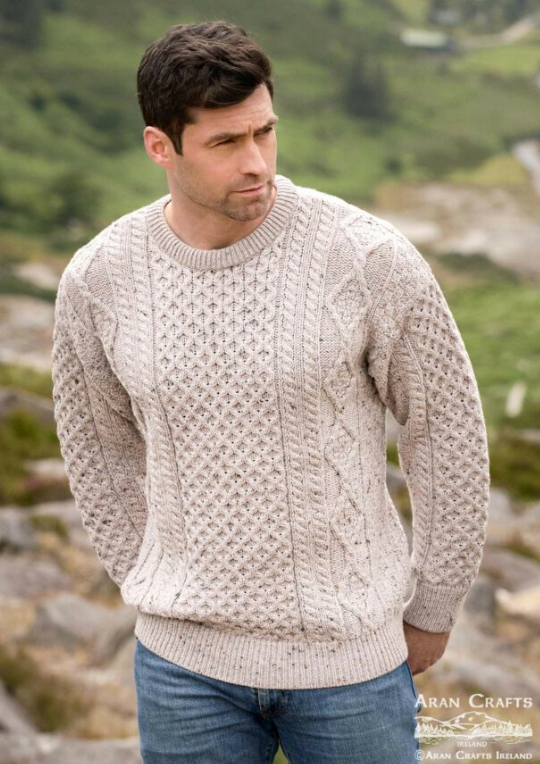 West End Unisex Kilronan Super Soft Aran Pullover C5501