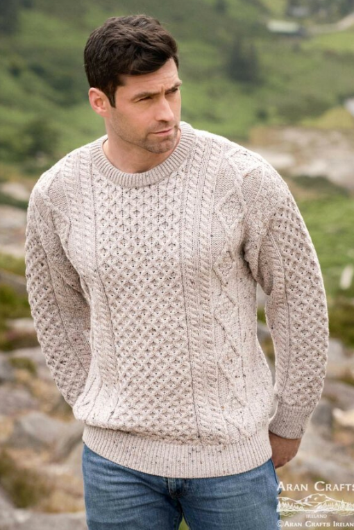 West End Unisex Kilronan Super Soft Aran Pullover C5501