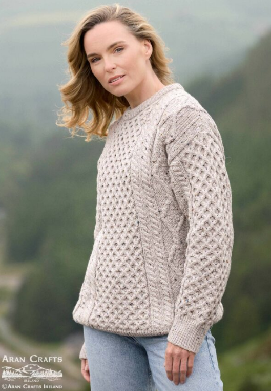 West End Unisex Kilronan Super Soft Aran Pullover C5501