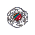 Heathergems Round Celtic Knot Brooch HB58