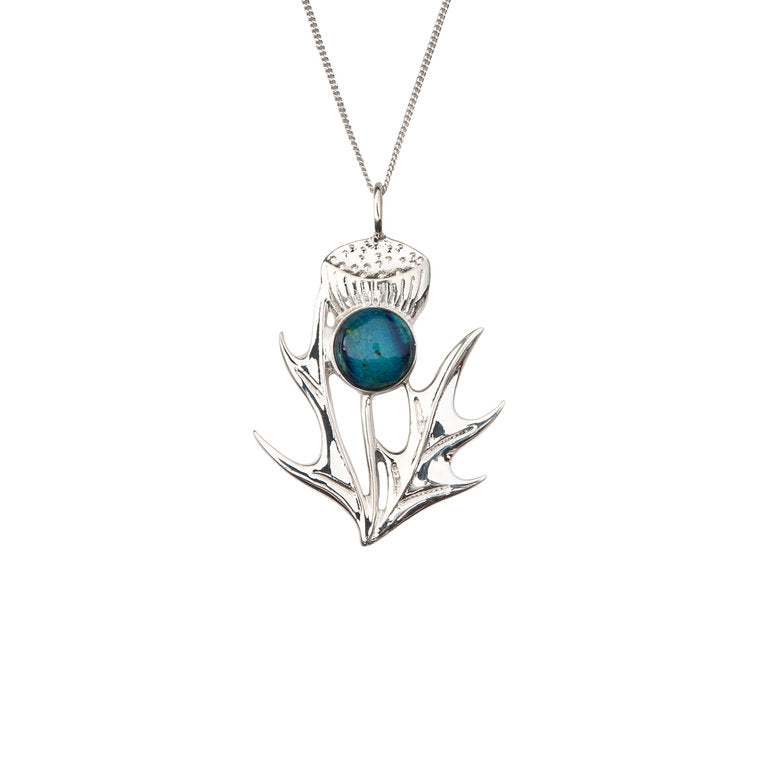 Heathergems Silver Thistle Pendant SP429