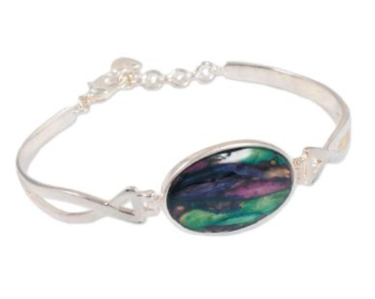 Heathergems Plated Celtic Twist Bangle HBA20