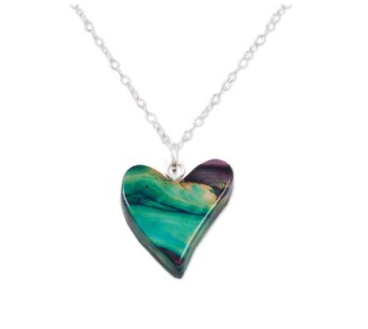 Heathergems Quirky Heart Pendant SP64