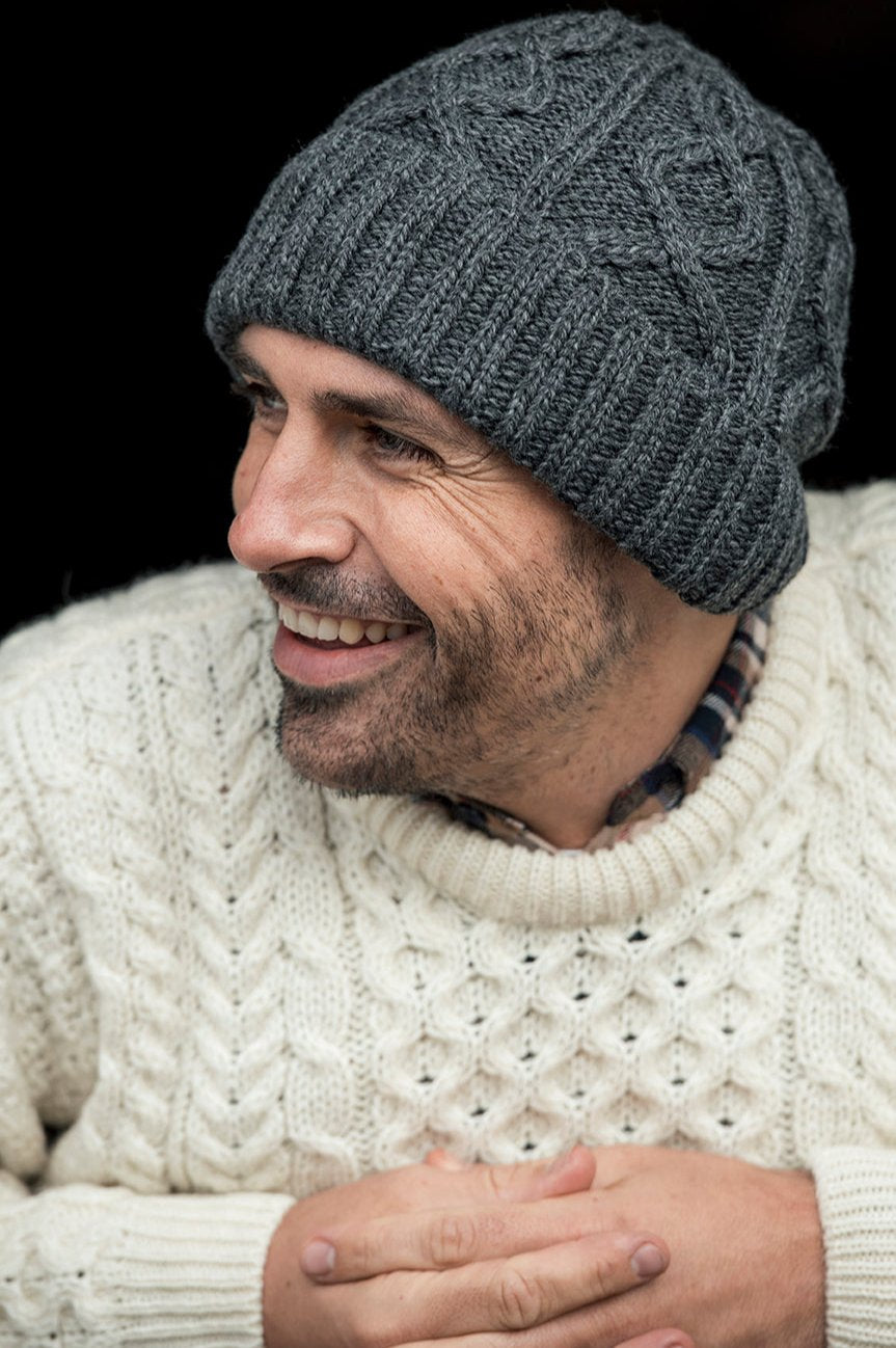AWM B413 Diamond Beanie Supersoft Cableknit Winterhat