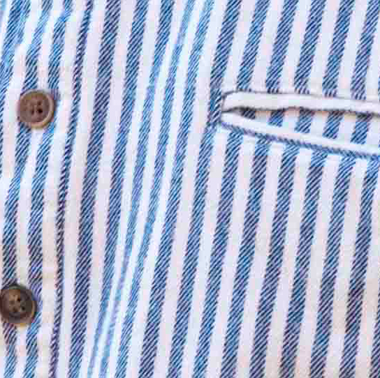 Lee Valley LVC Grandfather Shirt Flannel Blue/Cream