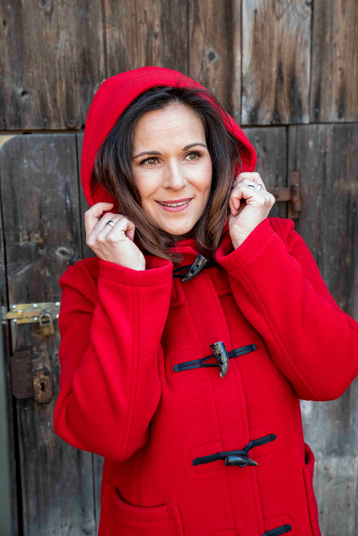 Gloverall Women's Duffle Coat Red