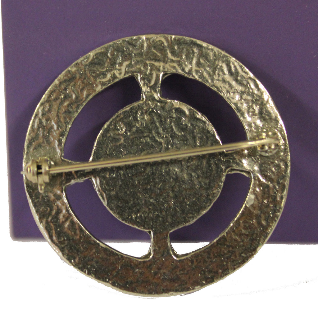 Heathergems Pewter Plaid Brooch HB50