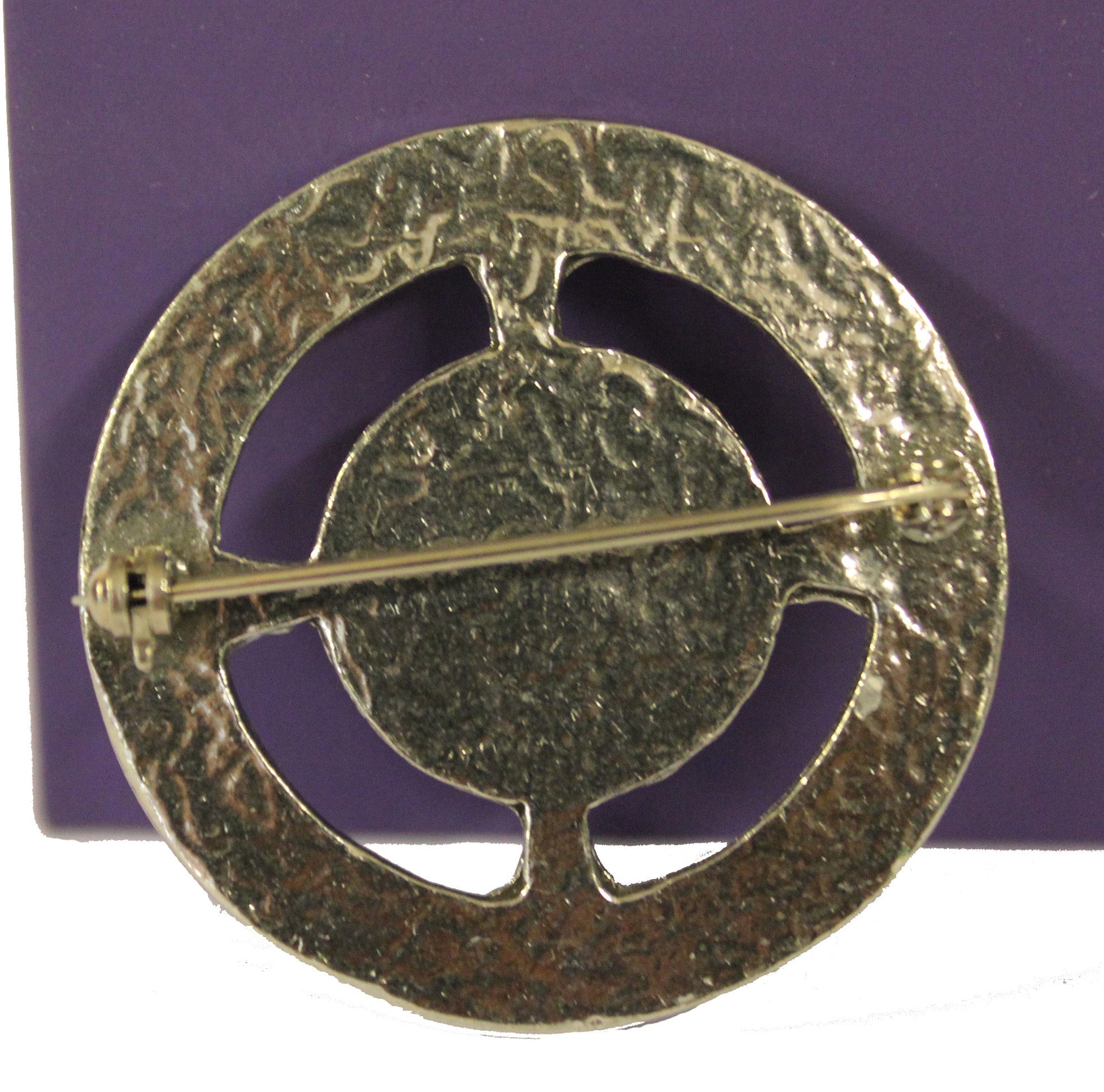 Heathergems Pewter Plaid Brooch HB50