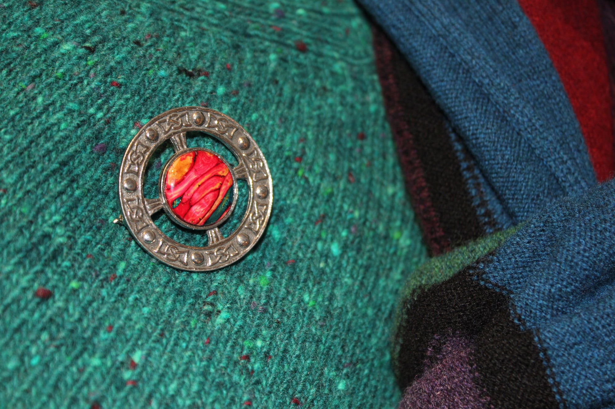 Heathergems Pewter Plaid Brooch HB50
