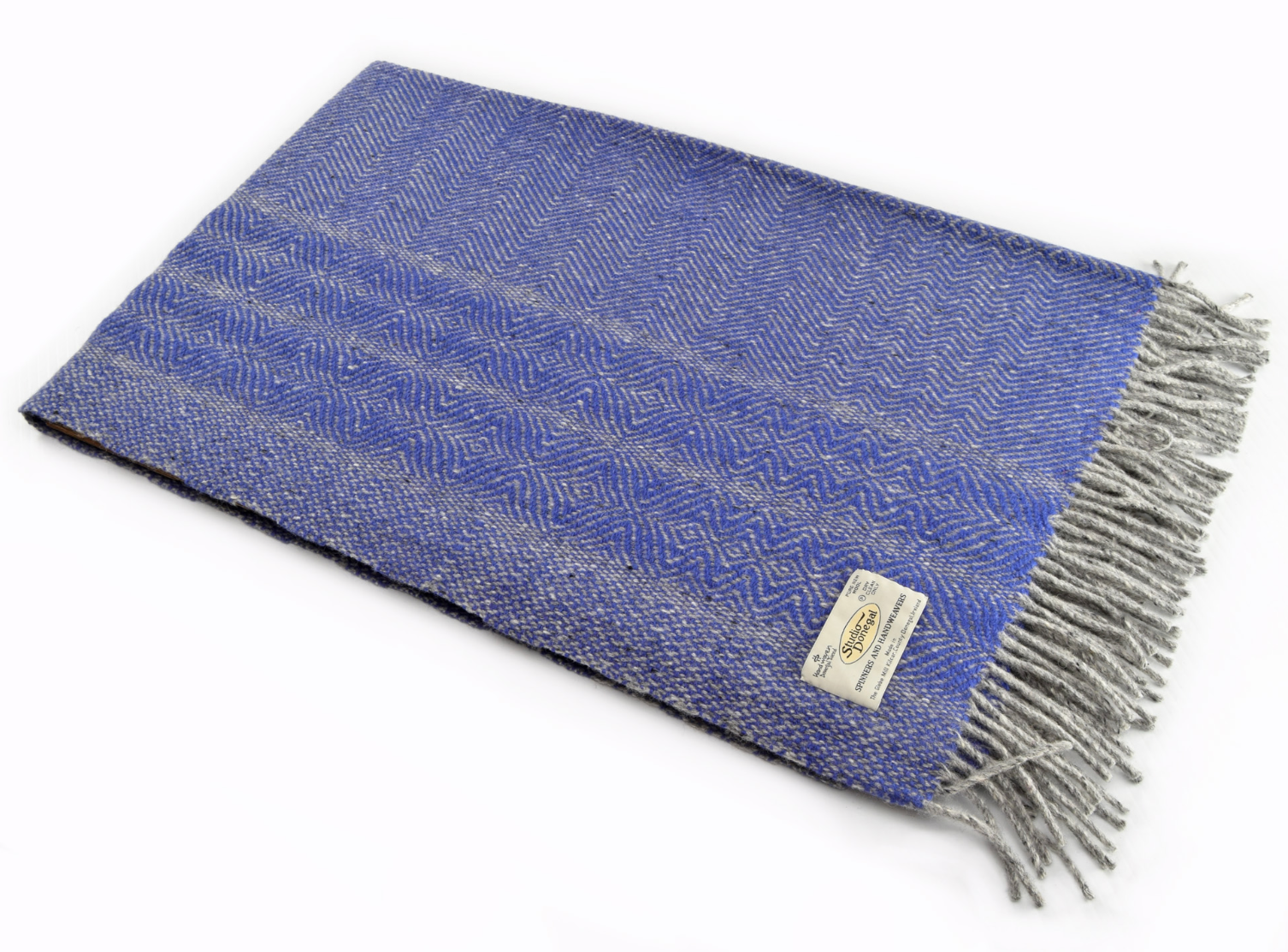 Studio Donegal GROßE Welliger Twill Decke BLUEBELL